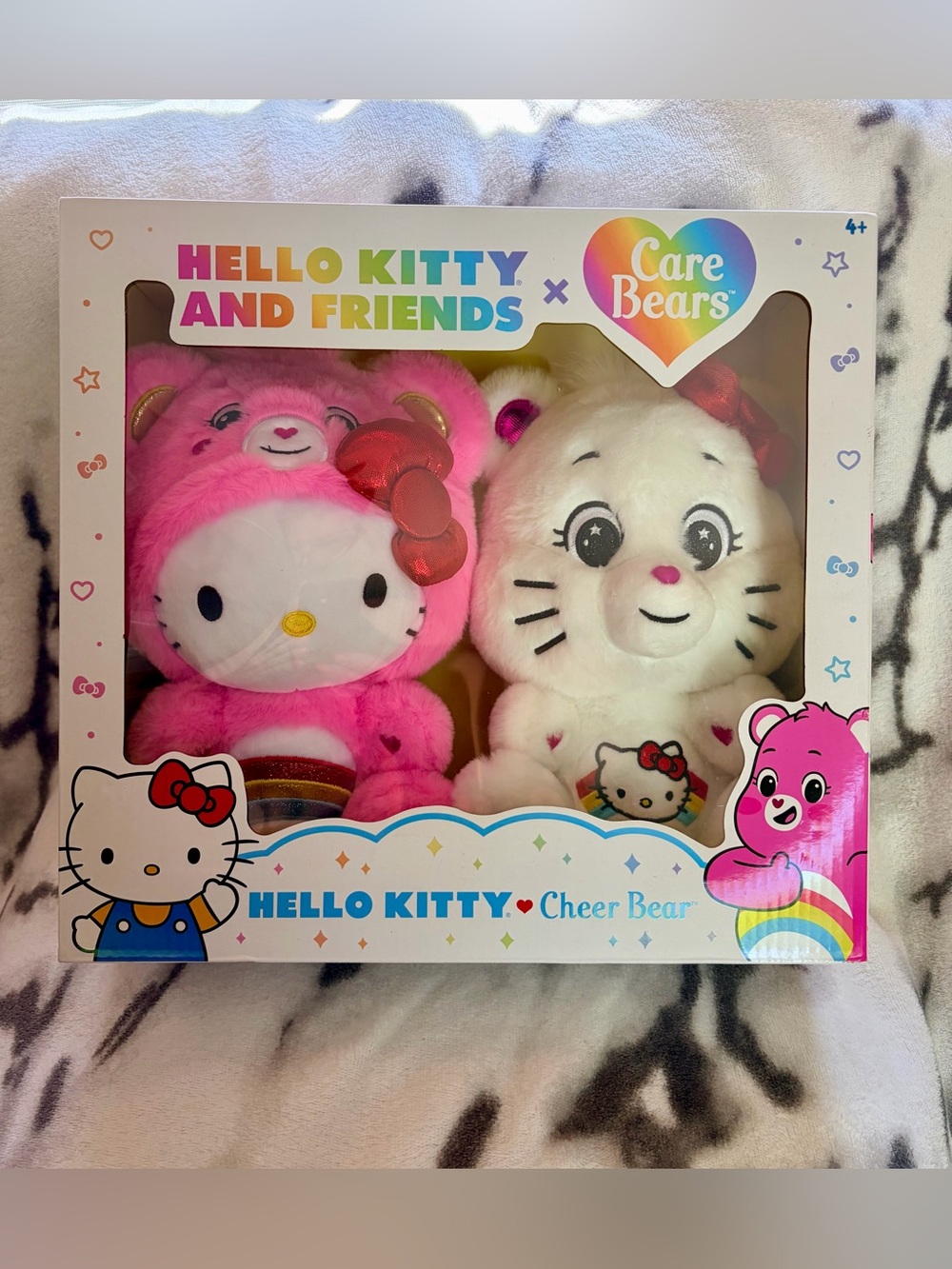 Hello Kitty & Friends x Care Bears (2024) 10” Plush 2-Pack Limited Edition/NIB